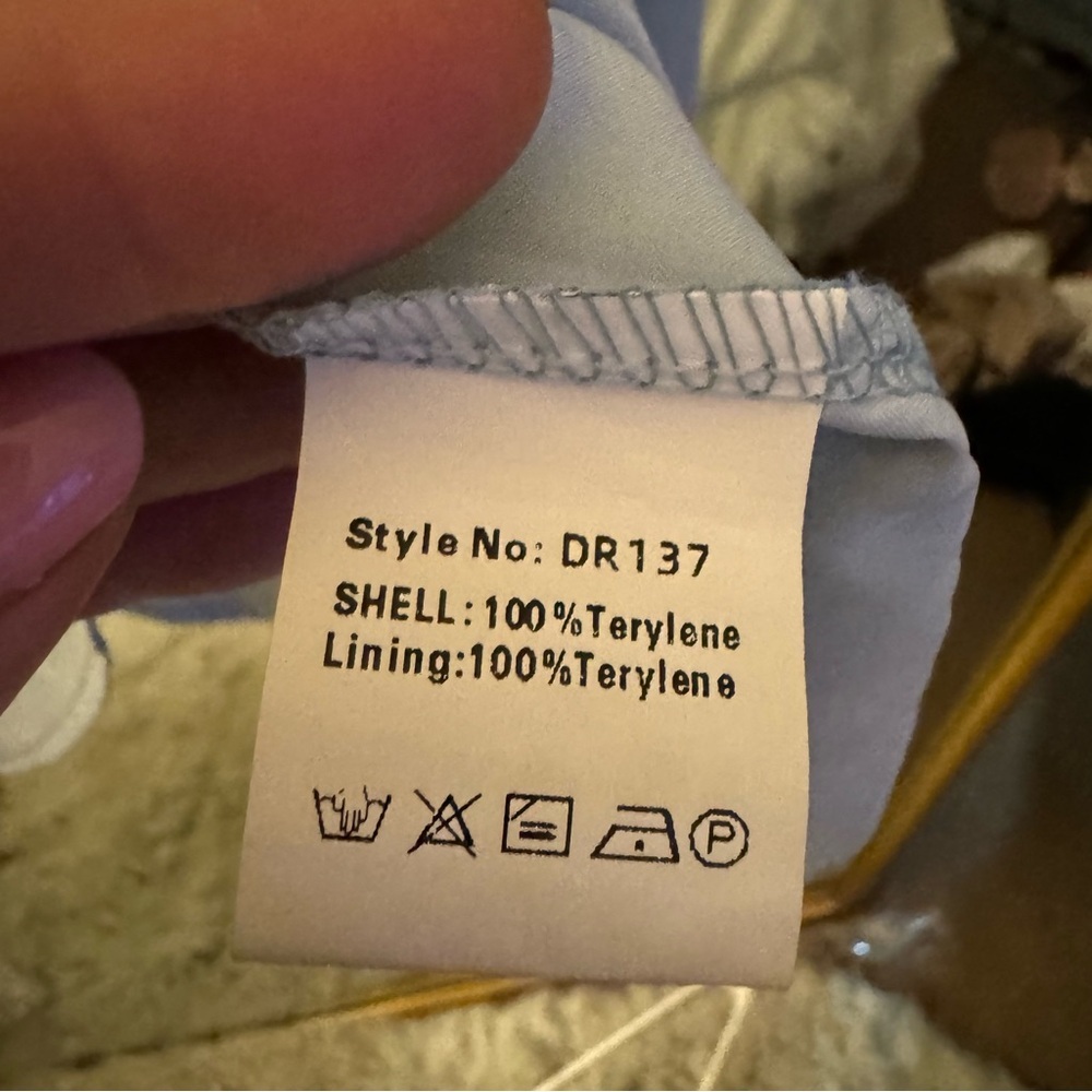 Square neck puff sleeve a line mini dress size xl - Picture 6 of 6